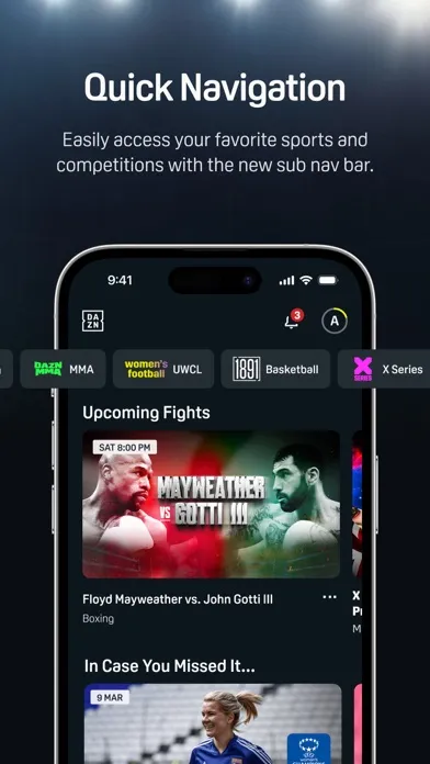 DAZN: Stream Live Sports Screenshots