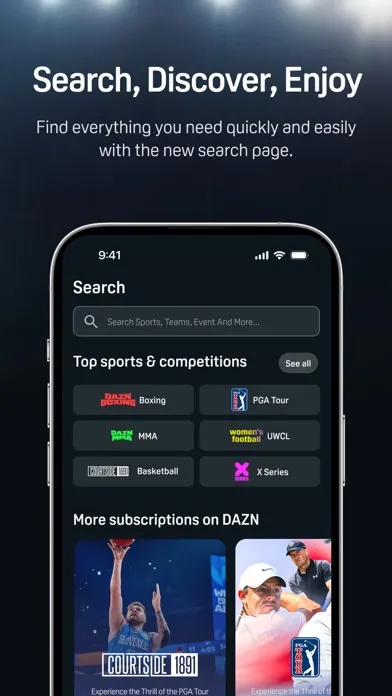 DAZN: Stream Live Sports Screenshots