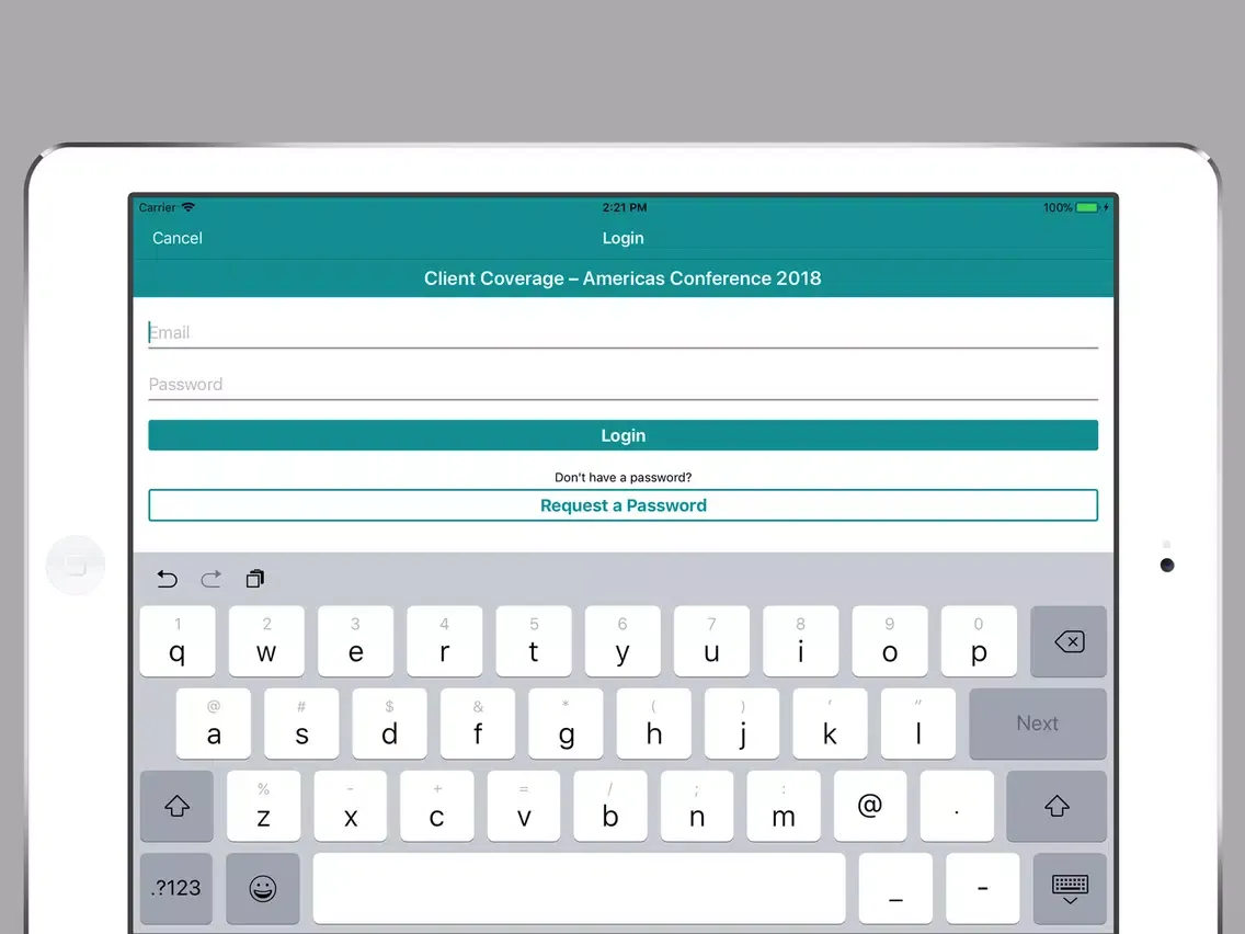 Capturas de pantalla de DWS Events iPad 