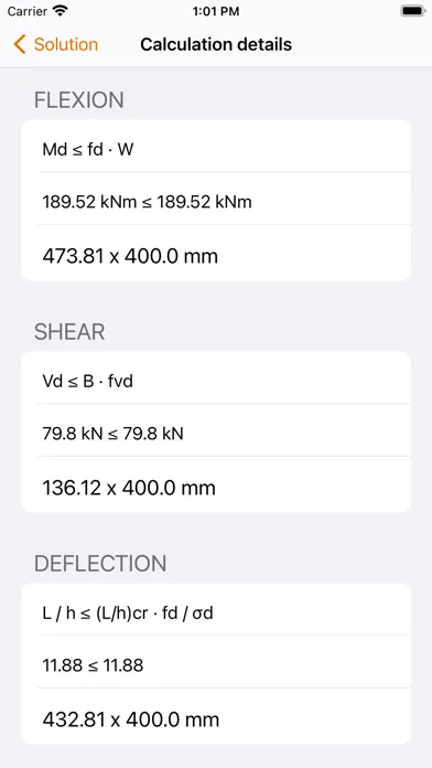 Beam Calculator - Steel & Wood Ekran Görüntüleri