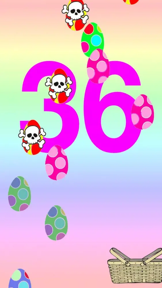 Capturas de tela do Easter Egg Catcher
