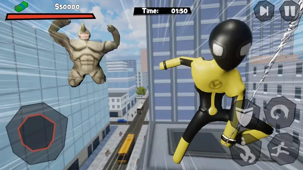صور Stickman Spider -Rope Hero Sim