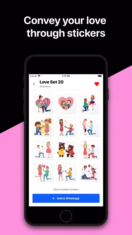 Valentine Emoji Ekran Görüntüleri