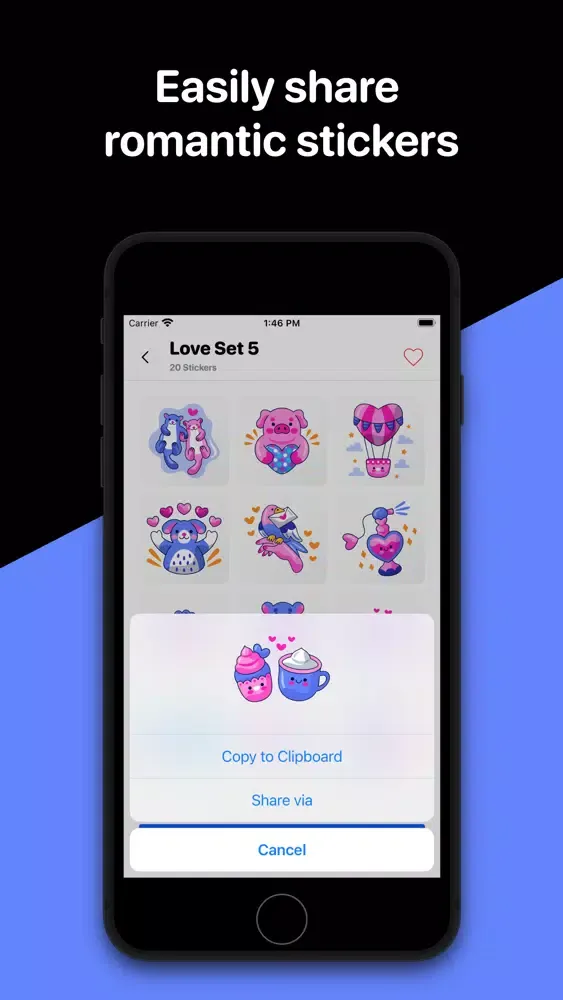 Valentine Emoji Ekran Görüntüleri