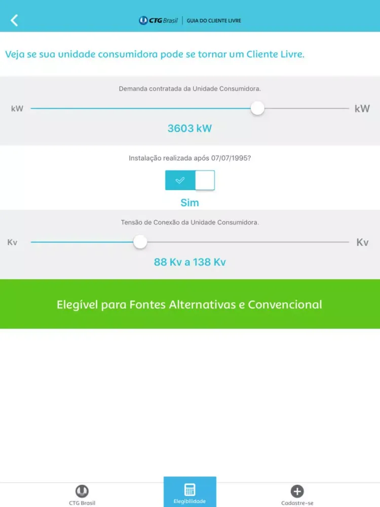 Guia Cliente Livre iPad  Screenshots
