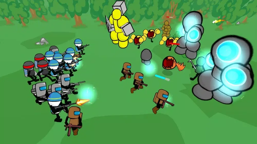Stickman Gun Battle Simulator سکرین شاٹس