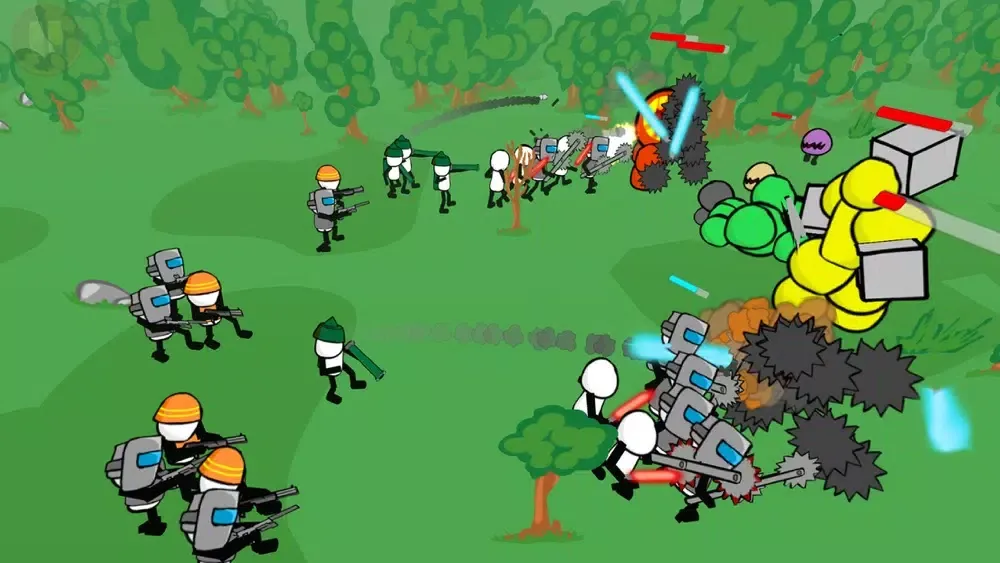 Stickman Gun Battle Simulator سکرین شاٹس