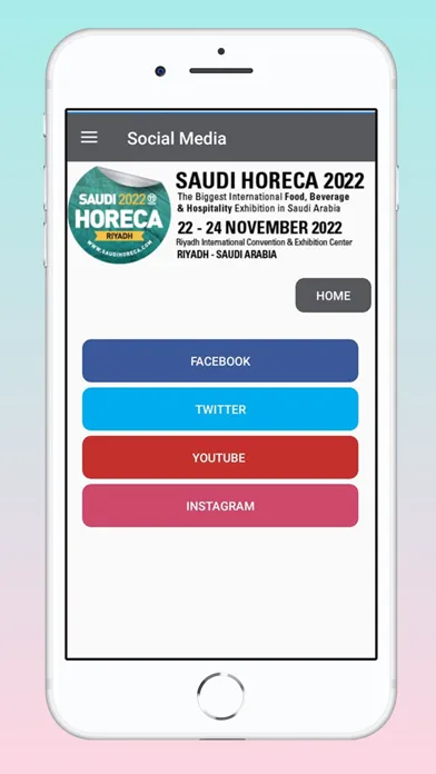 Tangkapan skrin Saudi Horeca 2022