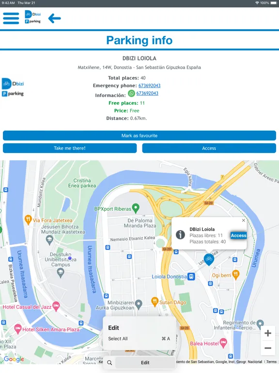 Dbizi Parking iPad  Screenshots