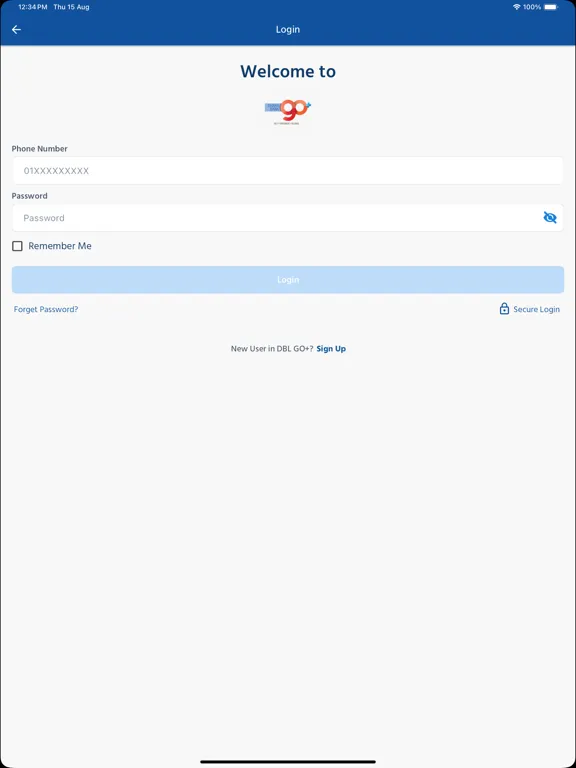 Dhaka Bank Go Plus iPad  Screenshots