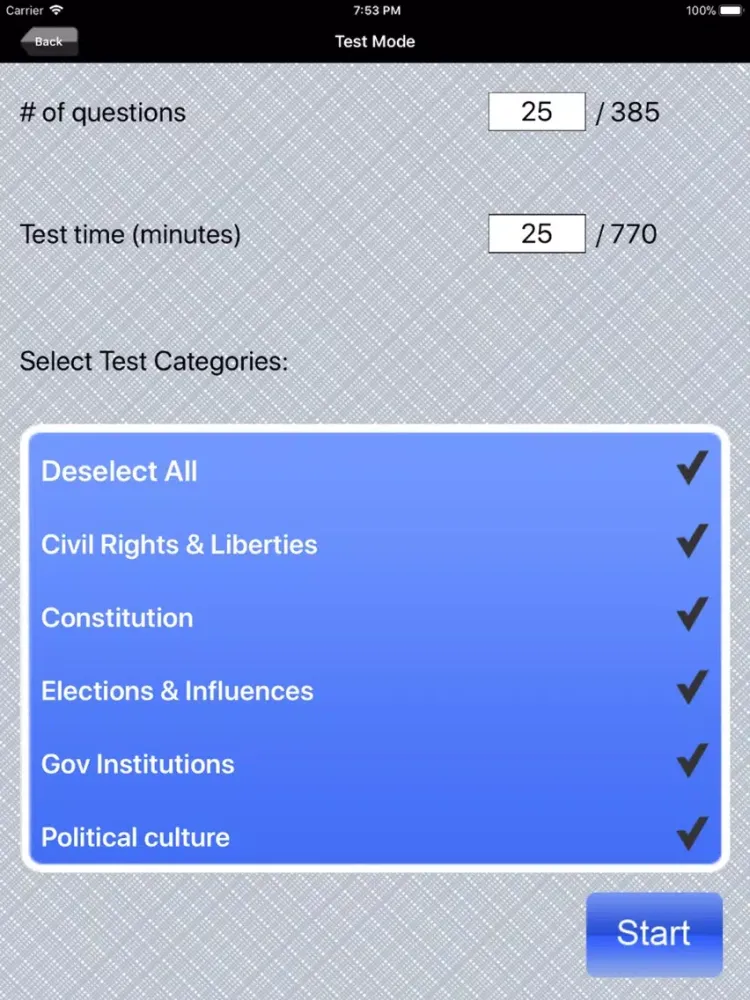 AP US Government and Politics iPad  Screenshots