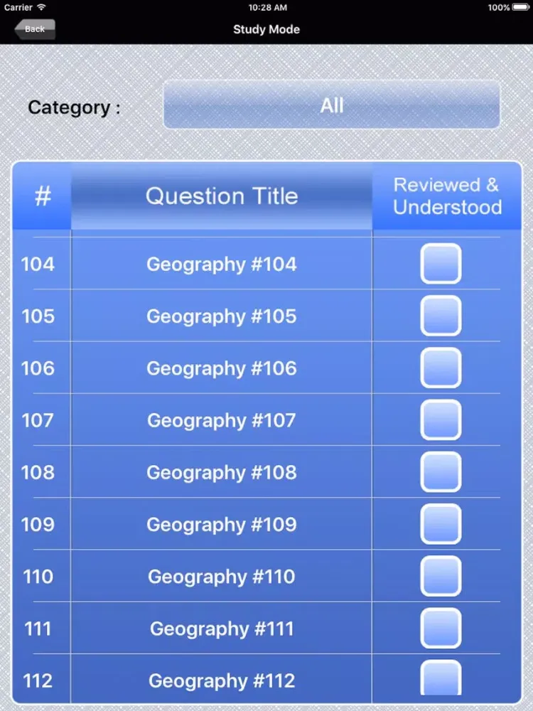 ภาพหน้าจอของ AP Human Geography Test Prep iPad 