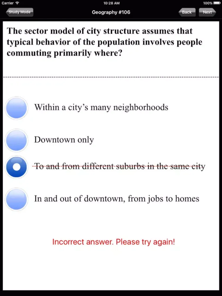 ภาพหน้าจอของ AP Human Geography Test Prep iPad 