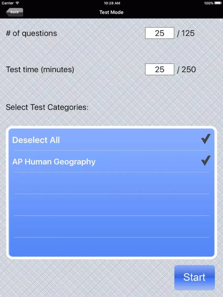 ภาพหน้าจอของ AP Human Geography Test Prep iPad 
