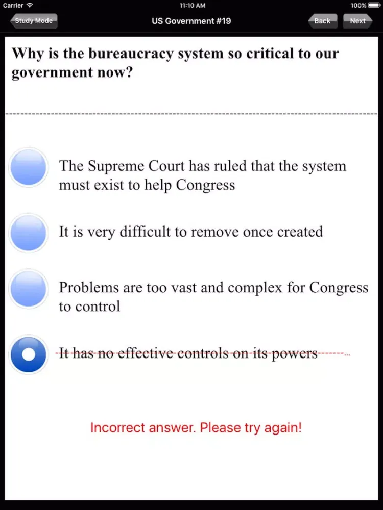 Capturas de tela do Praxis World and US History Exam Prep iPad 