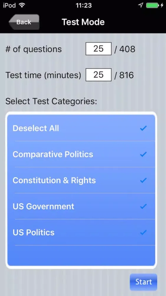 Capturas de tela do Praxis World and US History Exam Prep