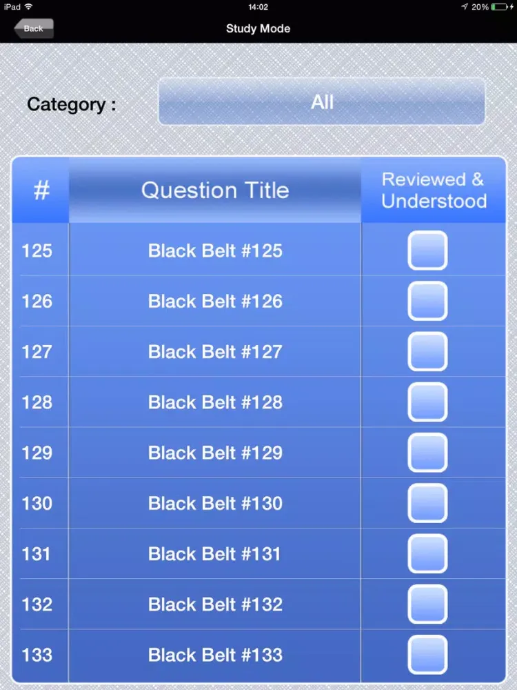 Capturas de tela do Six Sigma Black Belt Exam Prep iPad 