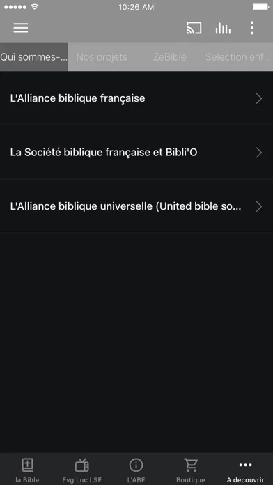 Bible Française Société Screenshots