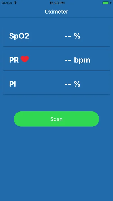DBP Oximeter Screenshots