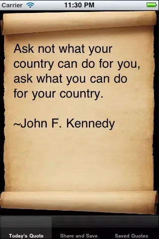 Tangkapan layar Daily Patriotic Quotes Lite