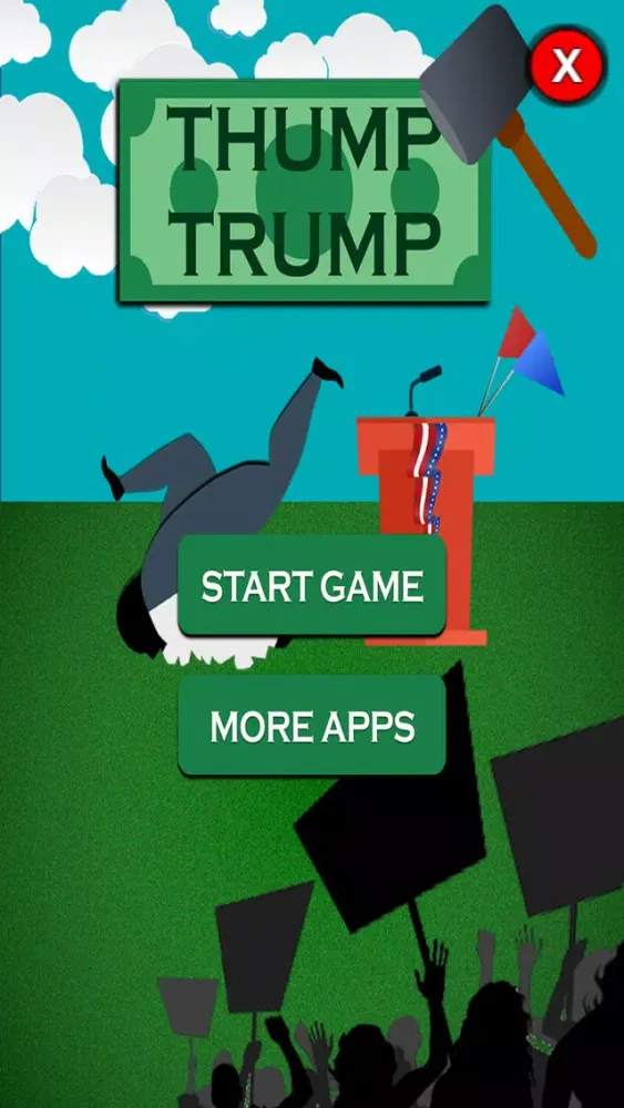 Capturas de tela do Thump the Trump