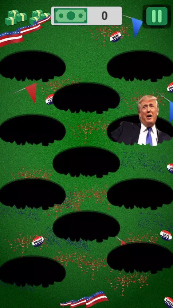 Capturas de tela do Thump the Trump
