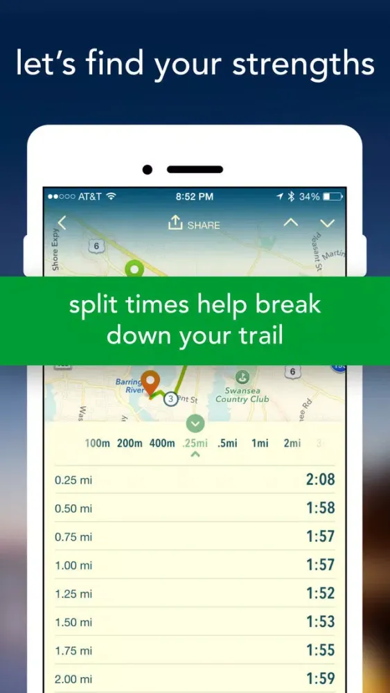 Zrzuty ekranu Vima - GPS Ski Tracker