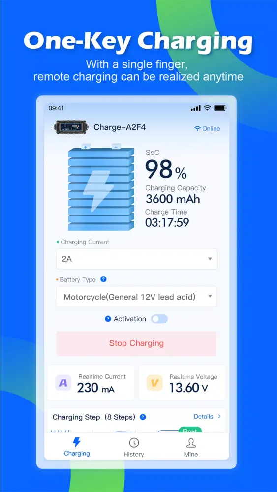 Capturas de tela do WiFi Battery Charger