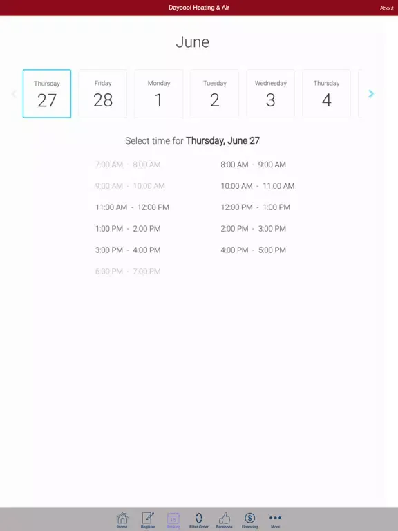 Daycool Heating & Air iPad 應用截圖