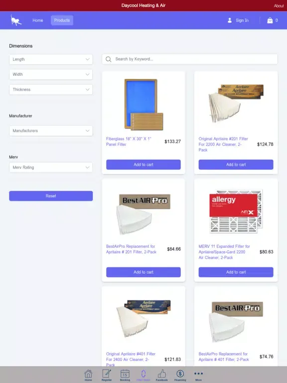 Daycool Heating & Air iPad 應用截圖