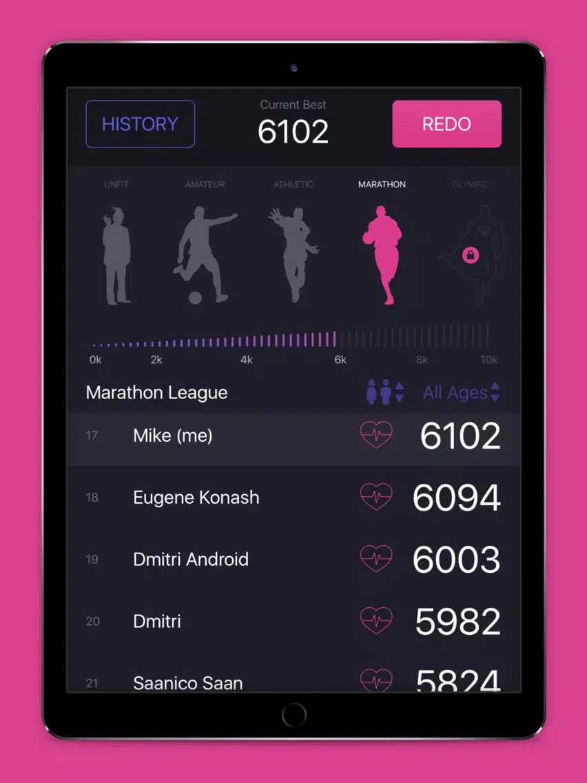 Fitness Freak, Get Your Fitness and Strength Score iPad  スクリーンショット