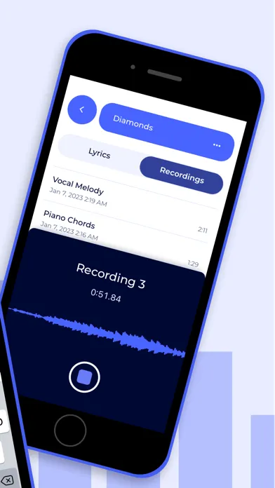SongSnap: Song Notepad سکرین شاٹس