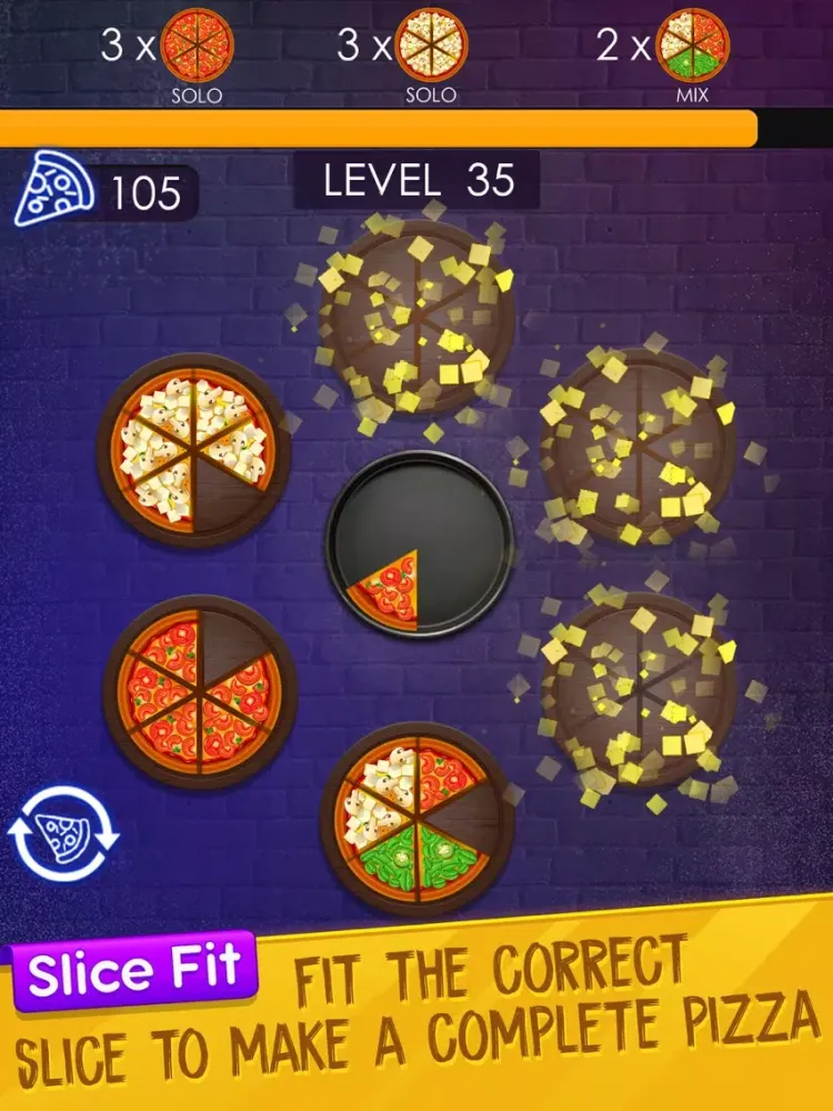 Fit The Slices Puzzle iPad  Screenshots