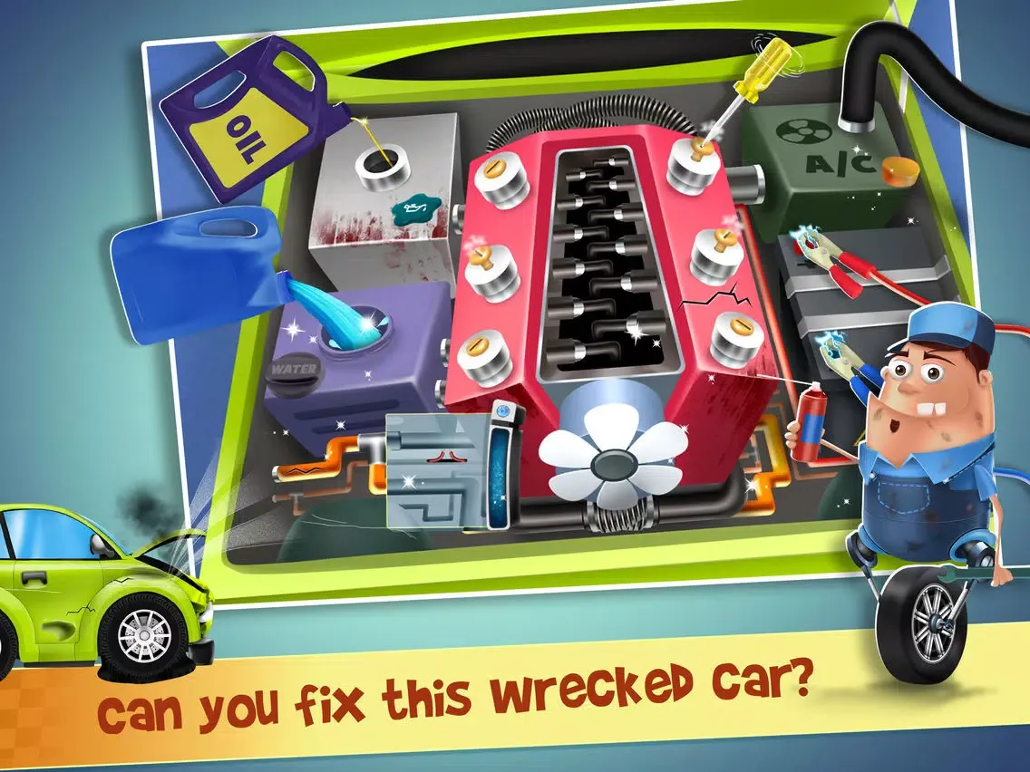 ภาพหน้าจอของ Mechanic Jon Car Repair & Wash iPad 
