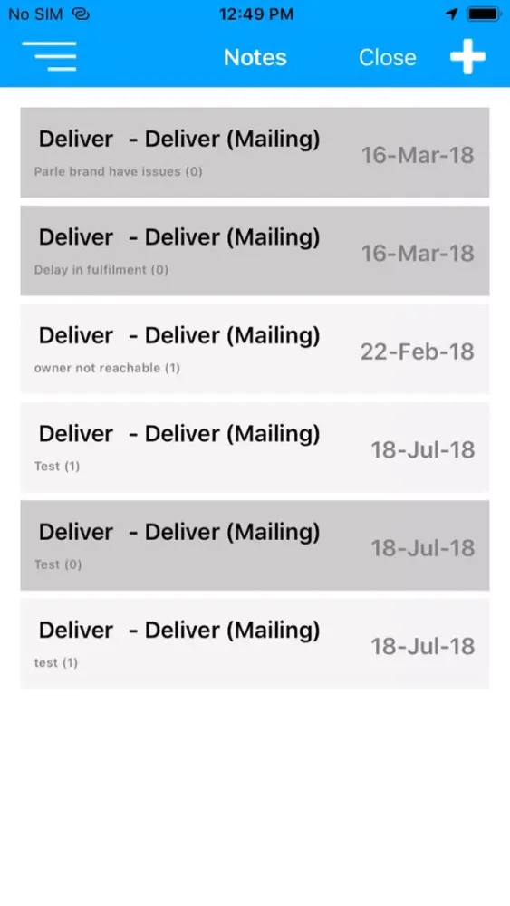 DCC Sales 스크린샷