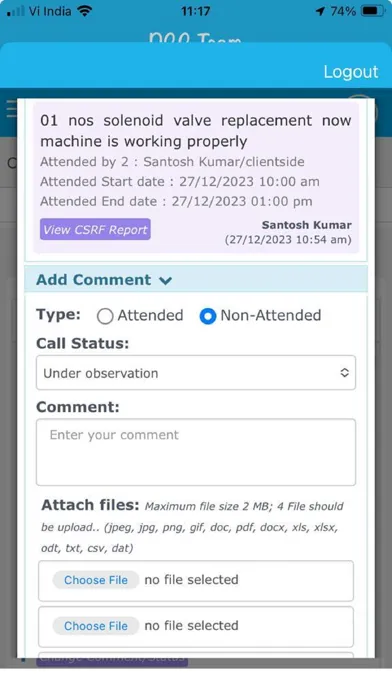 DCC Service Screenshots