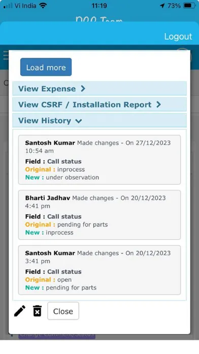DCC Service Screenshots