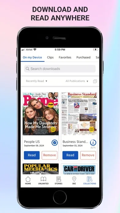 Captures d'écran de Magzter: Magazines, Newspapers