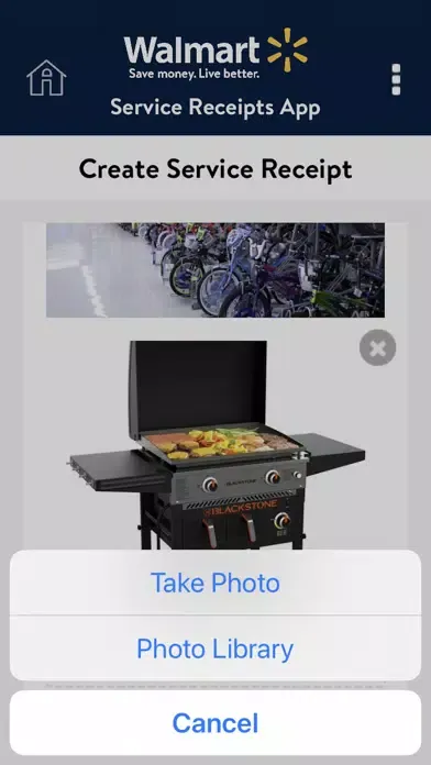 Скриншоты Walmart - Service Receipts