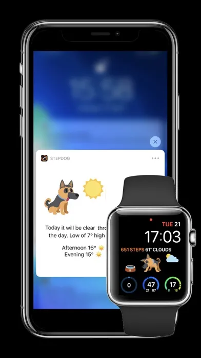 صور StepDog - Watch Face Dog