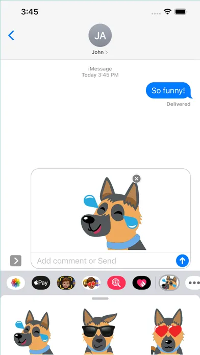 ภาพหน้าจอของ German Shepherd Faces