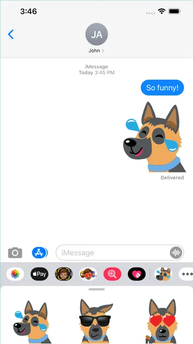 ภาพหน้าจอของ German Shepherd Faces