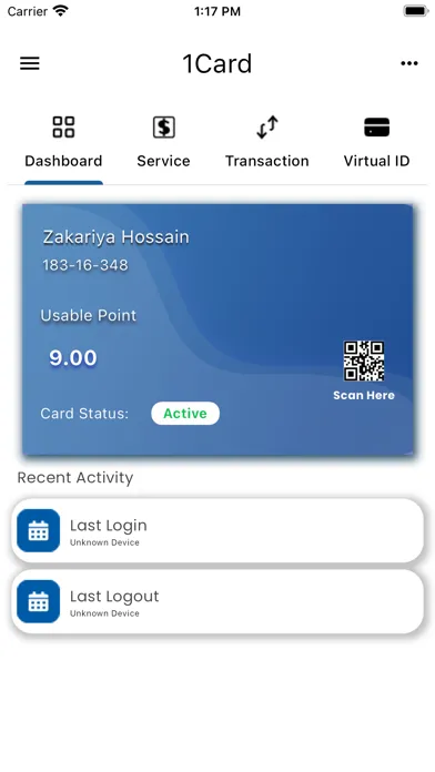 1Card App 스크린샷