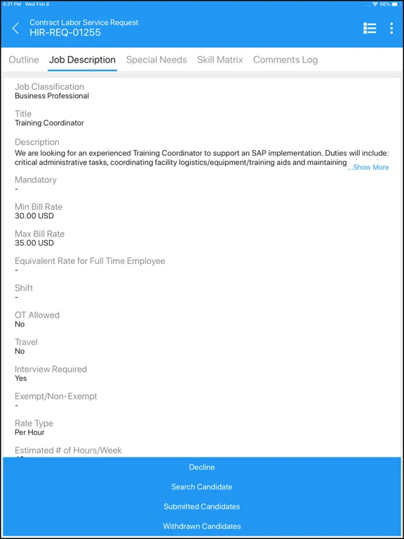 Coupa CW iPad  سکرین شاٹس