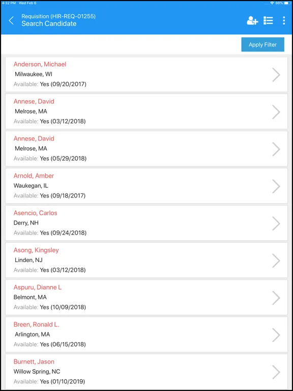 Coupa CW iPad  سکرین شاٹس