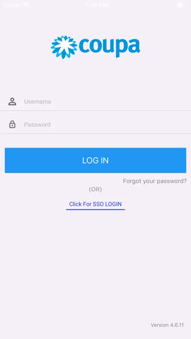 Coupa CW سکرین شاٹس