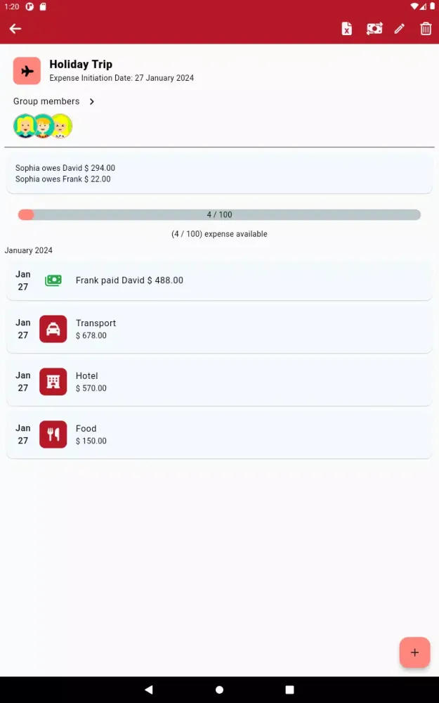 Split Bill应用截图