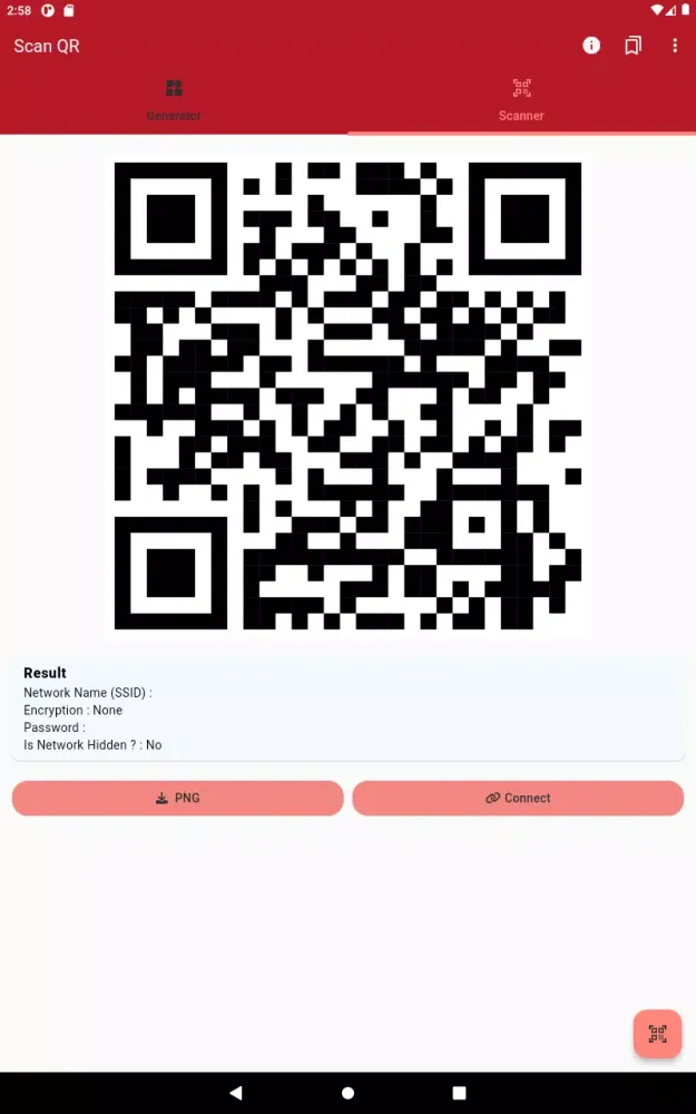 Zrzuty ekranu WiFi QR Code Generator