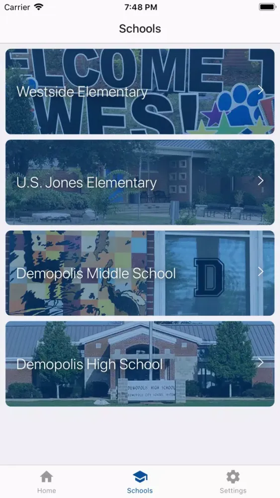 Capturas de tela do DCS - Demopolis City Schools