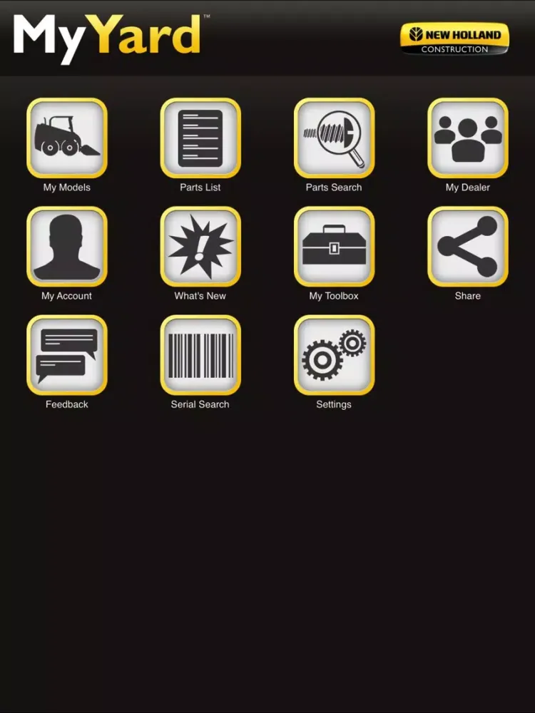 New Holland CE My Yard™ iPad  Screenshots
